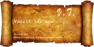 Vaszil Tímea névjegykártya